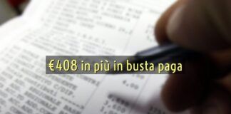 408 euro busta paga