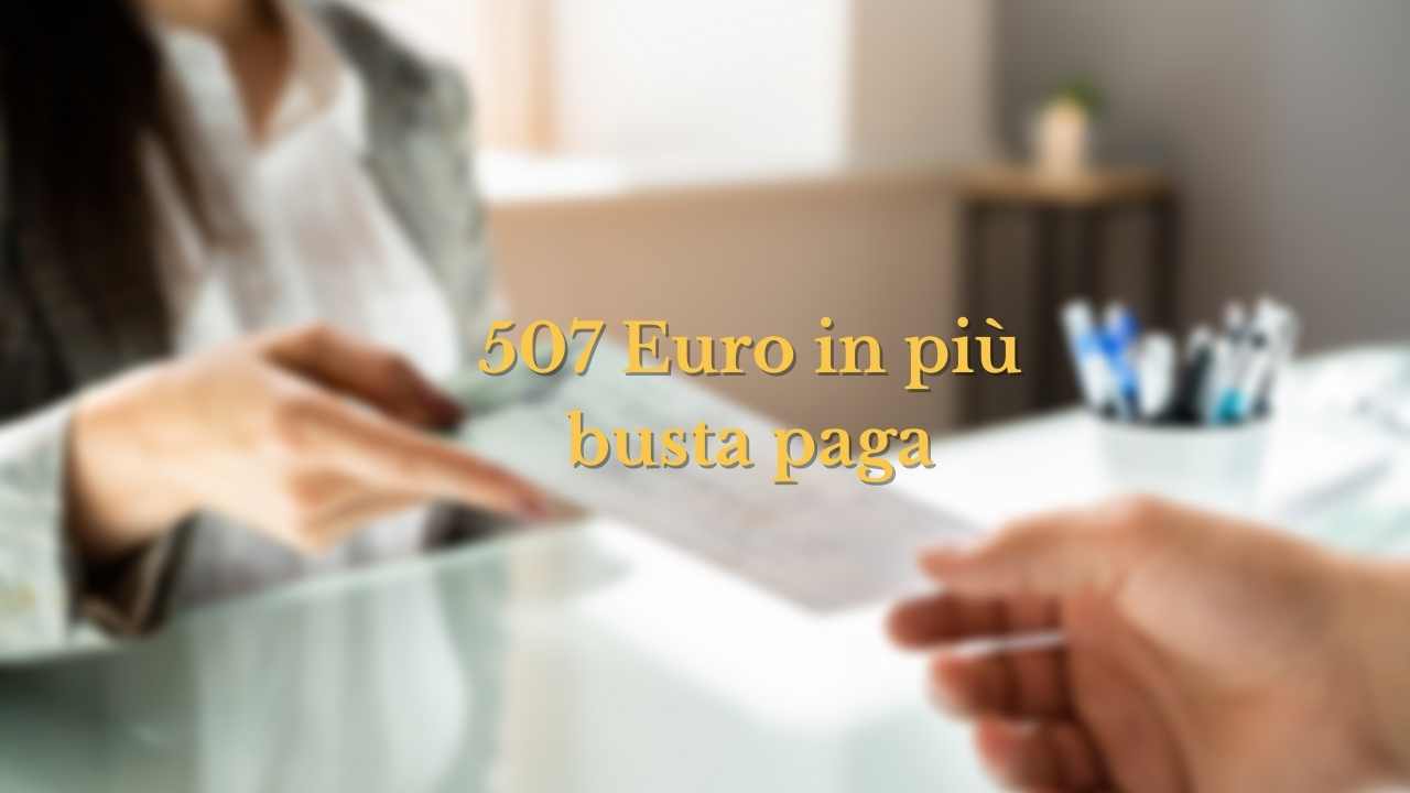 507 euro busta paga