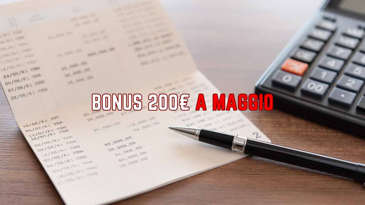 Bonus 200 a maggio