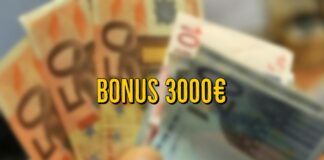 Bonus 3000 euro