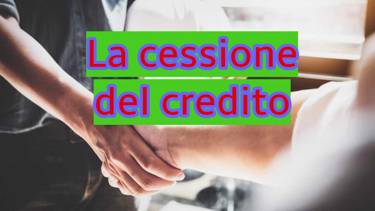 Cessione del credito significato