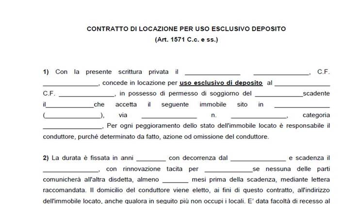 Contratto di locazione