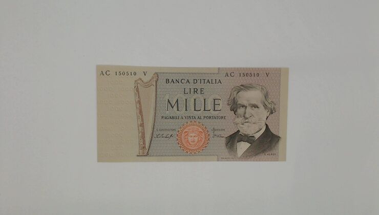 Mille lire Giuseppe Verdi