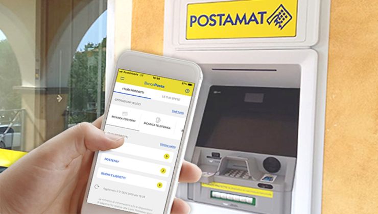 Postamat e app BancoPosta