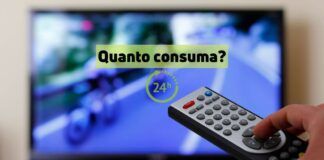 Televisione accesa