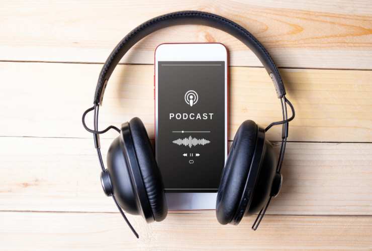 Ascoltare un podcast