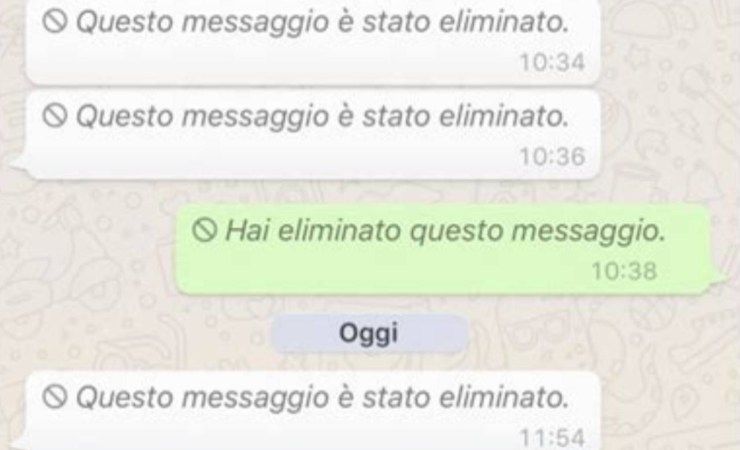 Come leggere messaggio WhatsApp eliminato