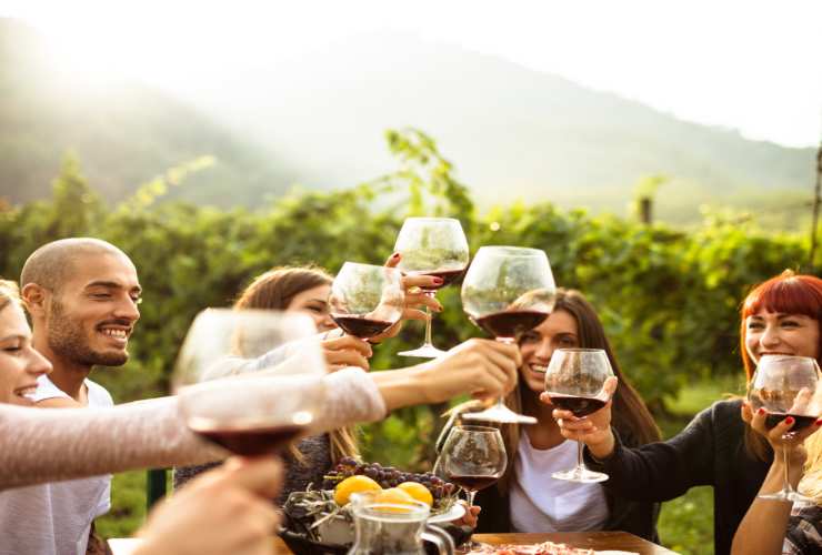 Pranzo in un agriturismo