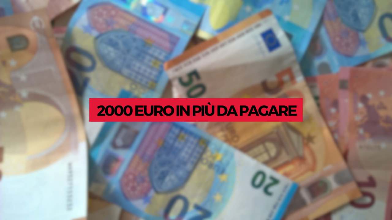 Mala sorpresa para los italianos, 2.000 euros más a pagar: llega la confirmación