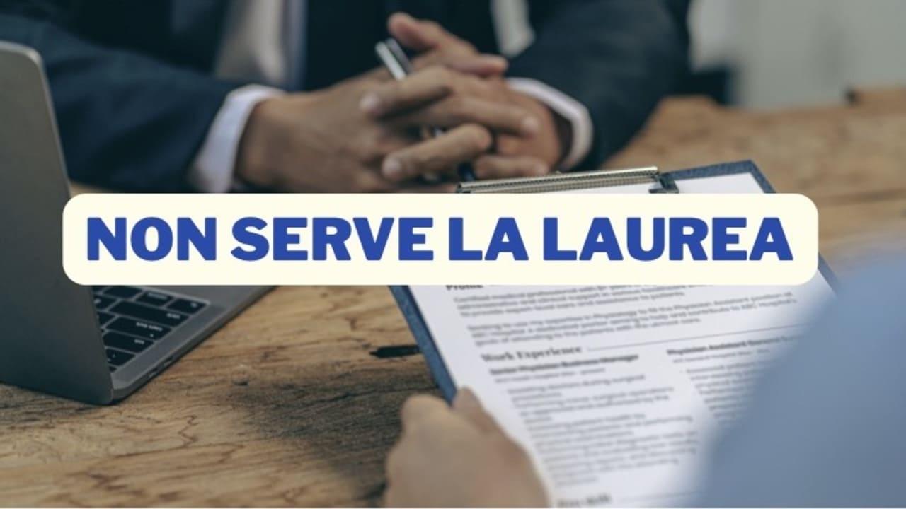 Lavoro senza laurea