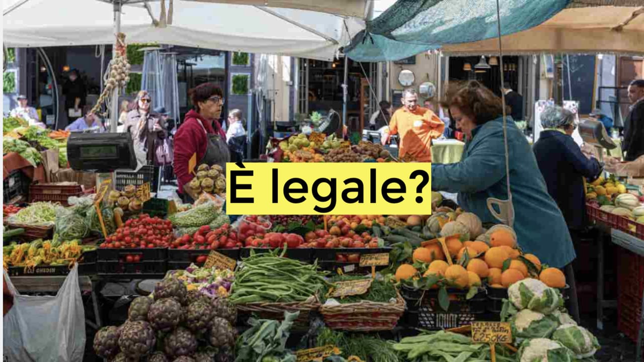 Is it legal to buy goods sold at market stalls?