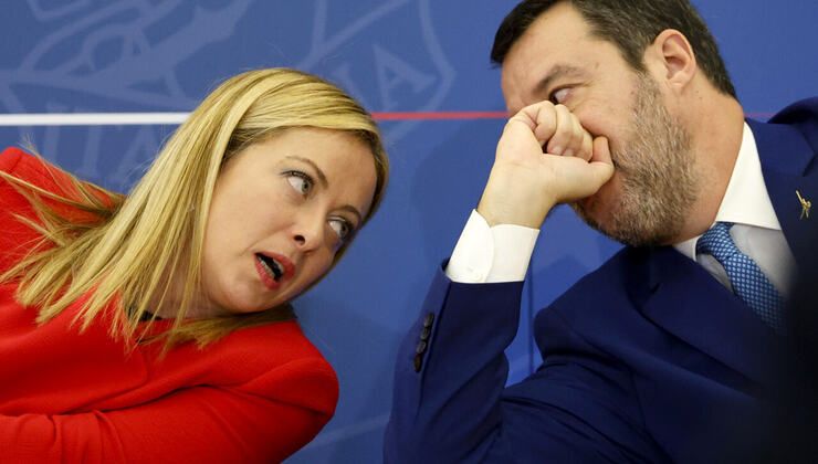 Giorgia Meloni e Matteo Salvini