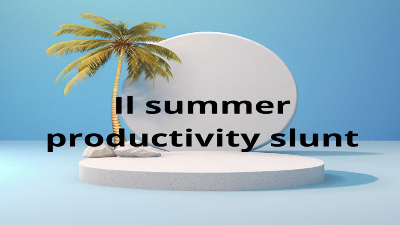 summer productivity slunt