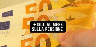 130 euro sulla pensione