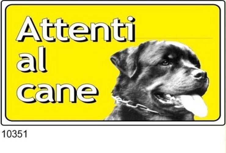 Cartello Attenti al cane