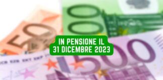 Pensione 31 dicembre