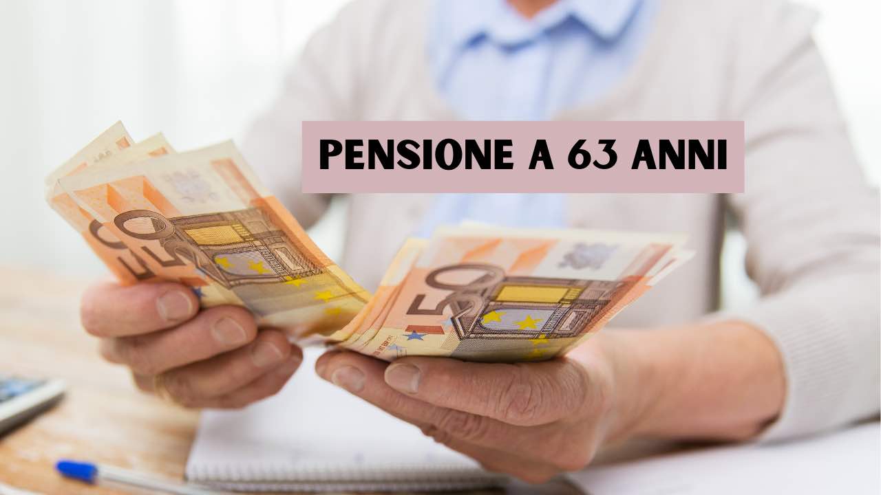 Pensione a 63 anni