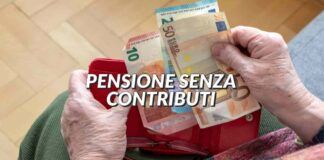 Pensione senza contributi