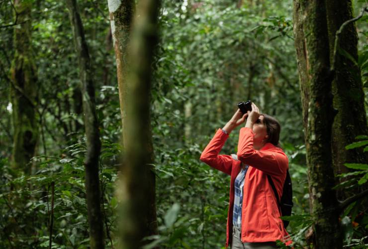 Turista nella natura