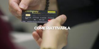 riattivare poste pay