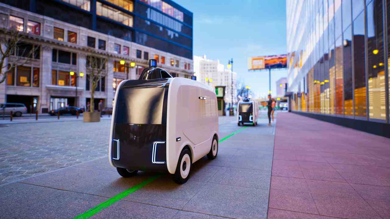 Robot consegne in strada