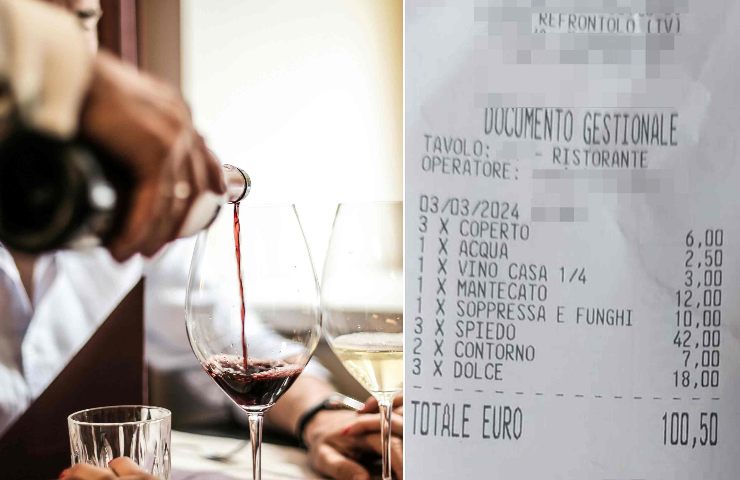 Mangiano in trattoria, sono 3 e spendono 100 euro: cos'hanno ordinato per pagare questa cifra